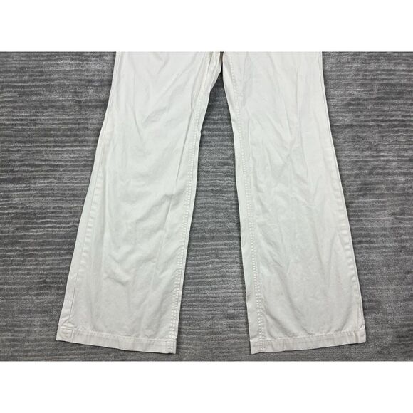 Banana‎ Republic Pants Womens 6 Ivory Bootcut 100% Cotton Casual - Picture 3 of 13